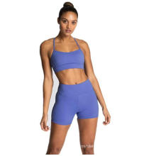 Women′s Workout Sets 2 Piece Yoga Outfits High-Waisted Yoga Leggings Shorts&Sports Bra